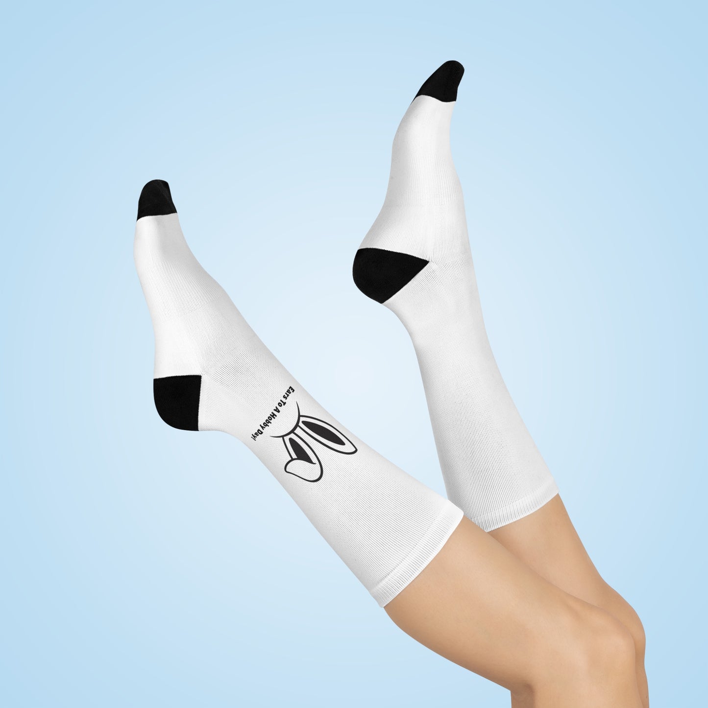 Funny Bunny Cushioned Crew Socks - Perfect for Easter and Everyday Comfort