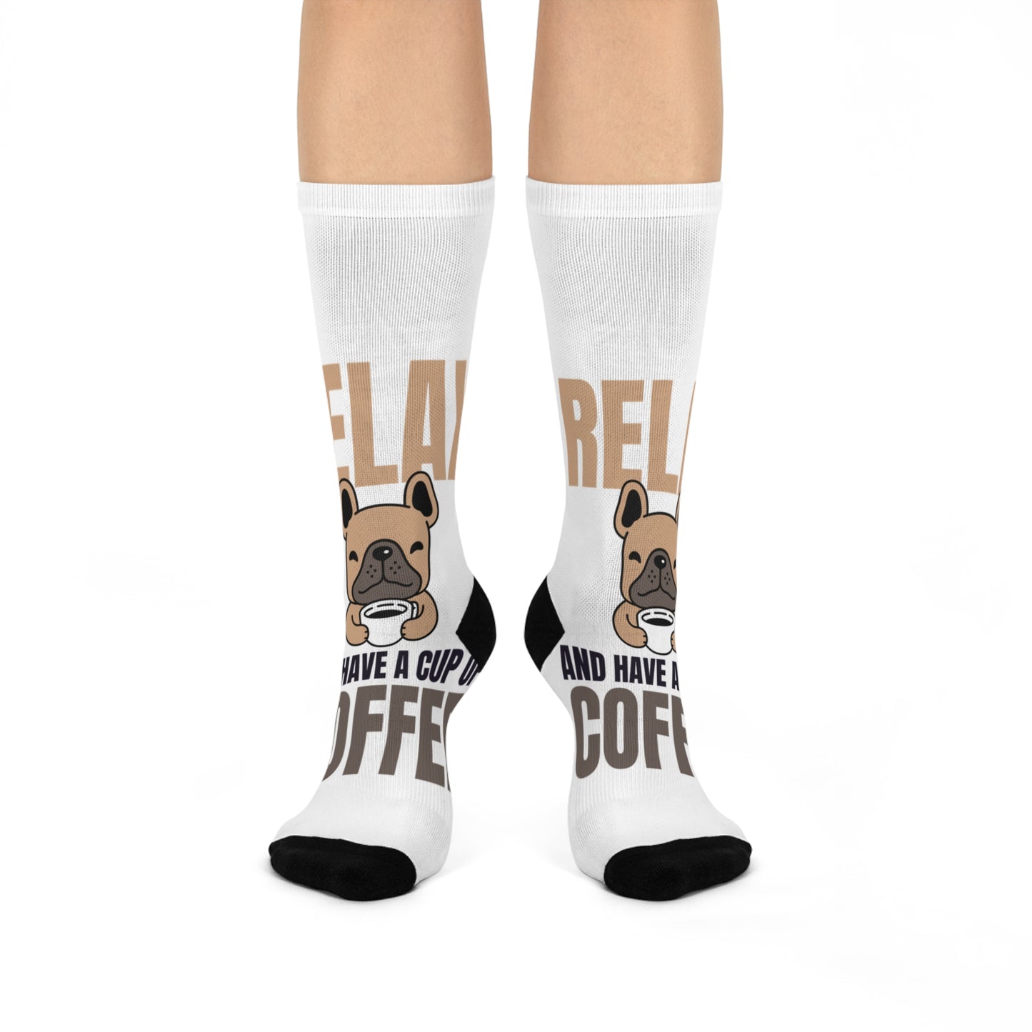 Coffee Lover's Cushioned Crew Socks - Relax and Enjoy