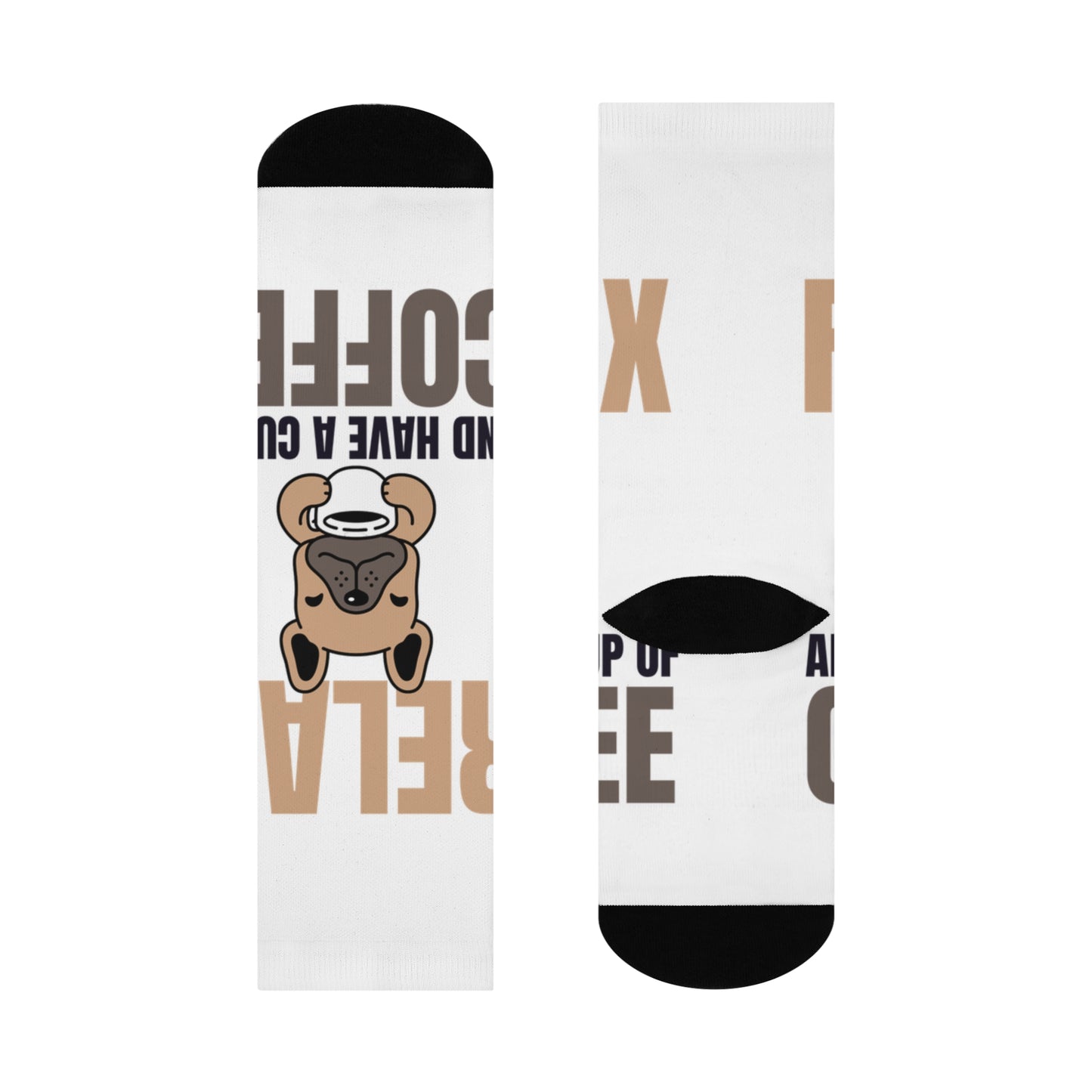 Coffee Lover's Cushioned Crew Socks - Relax and Enjoy