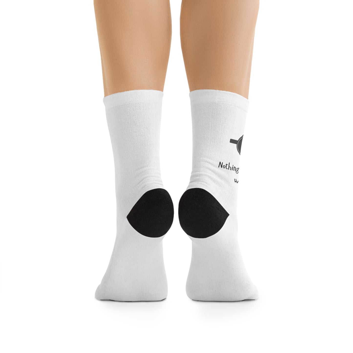 Funny Dog Lover Socks - Recycled Poly Crew Socks with Cute Pet Quotes