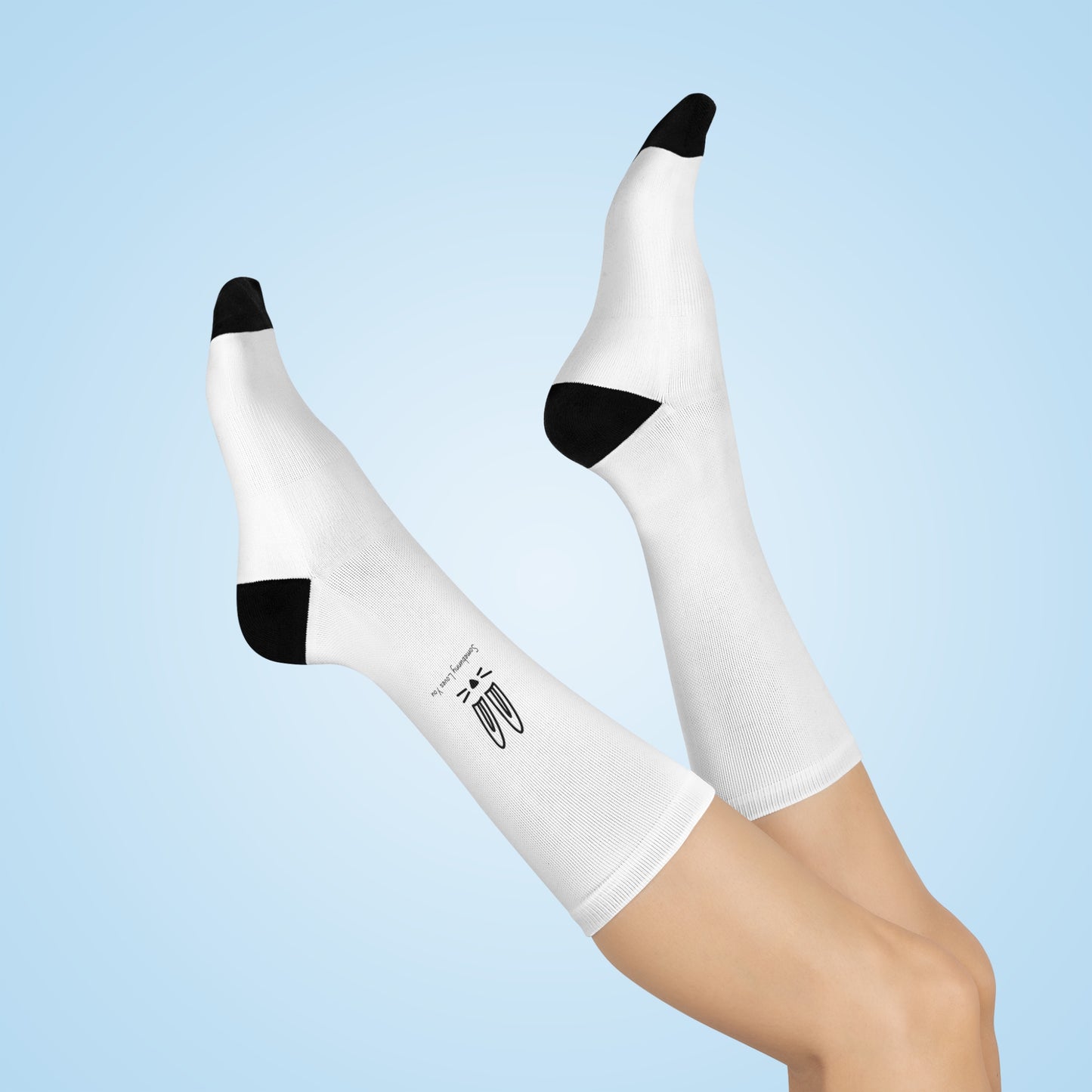 Cute Bunny Cushioned Crew Socks for Comfort and Fun