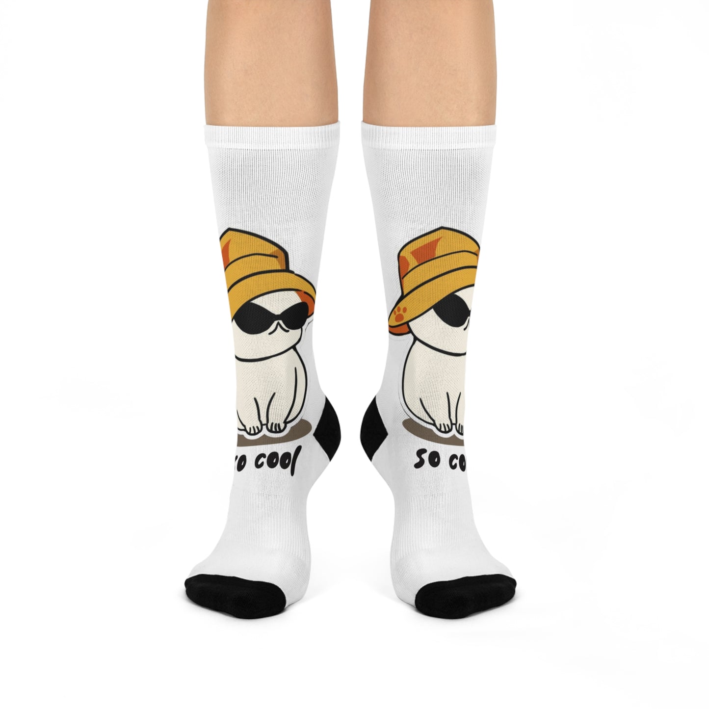 Cool Cat Crew Socks with Fun Design – Perfect for Gifts and Everyday Wear