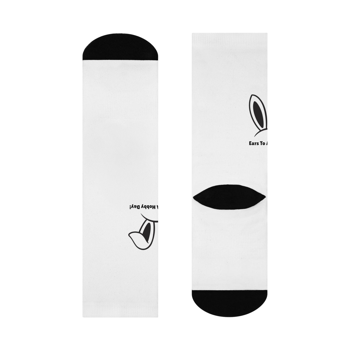 Funny Bunny Cushioned Crew Socks - Perfect for Easter and Everyday Comfort