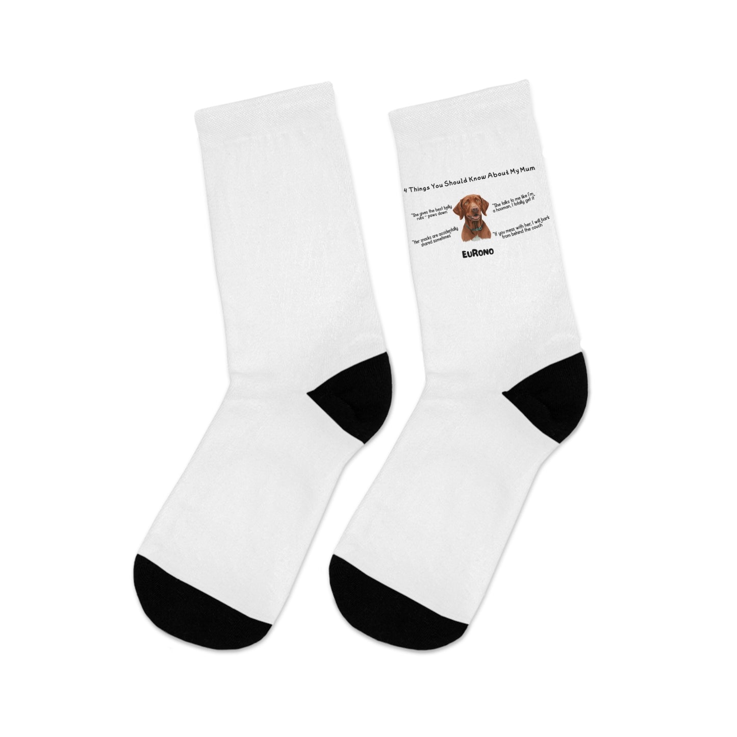 Eco-Friendly Recycled Poly Socks - Perfect Gift for Dog Lovers