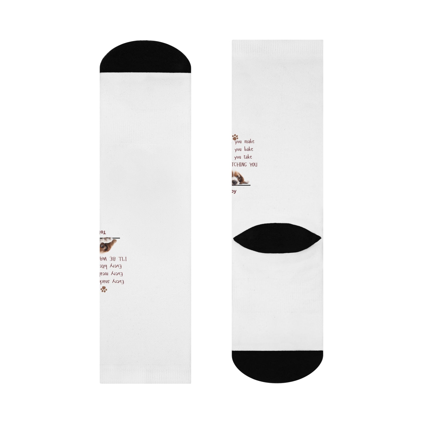 Comfortable Crew Socks with Inspirational Pet Quote - Perfect Gift for Animal Lovers