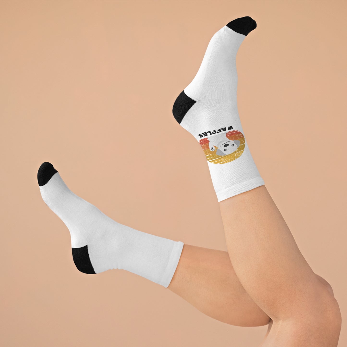 Waffle-Inspired Recycled Poly Socks – Fun & Eco-Friendly Footwear