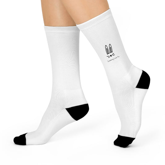 Cute Bunny Cushioned Crew Socks for Comfort and Fun