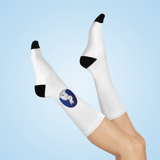 Cute Rabbit Cushioned Crew Socks - Perfect Gift for Animal Lovers