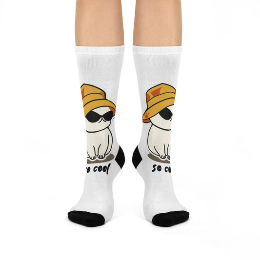 Cool Cat Crew Socks with Fun Design – Perfect for Gifts and Everyday Wear