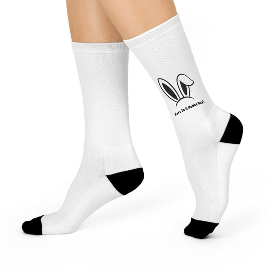 Funny Bunny Cushioned Crew Socks - Perfect for Easter and Everyday Comfort