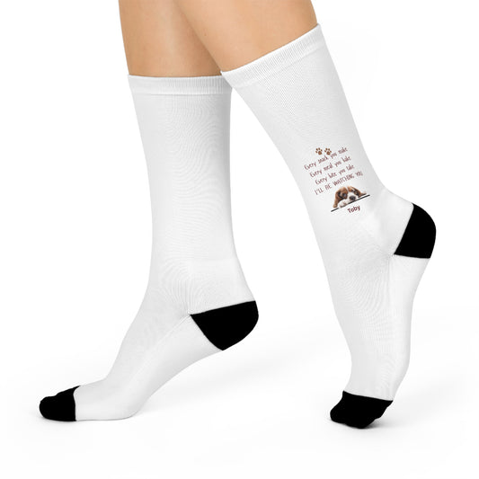 Comfortable Crew Socks with Inspirational Pet Quote - Perfect Gift for Animal Lovers