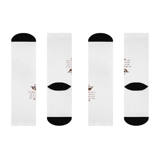 Comfortable Crew Socks with Inspirational Pet Quote - Perfect Gift for Animal Lovers