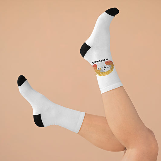 Waffle-Inspired Recycled Poly Socks – Fun & Eco-Friendly Footwear