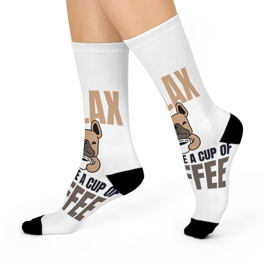Coffee Lover's Cushioned Crew Socks - Relax and Enjoy